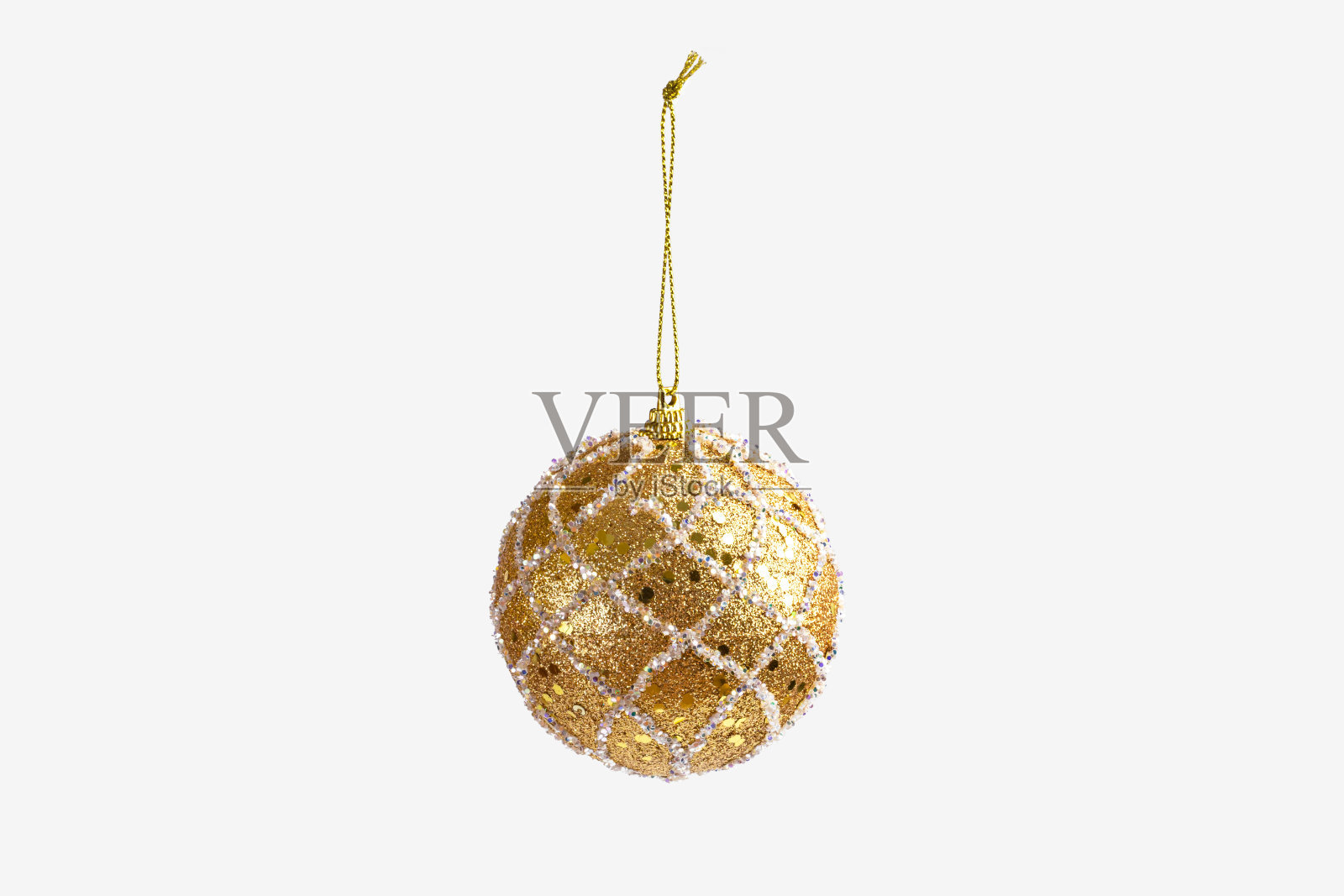 白色背景上的圣诞装饰品。有选择性的重点。照片摄影图片