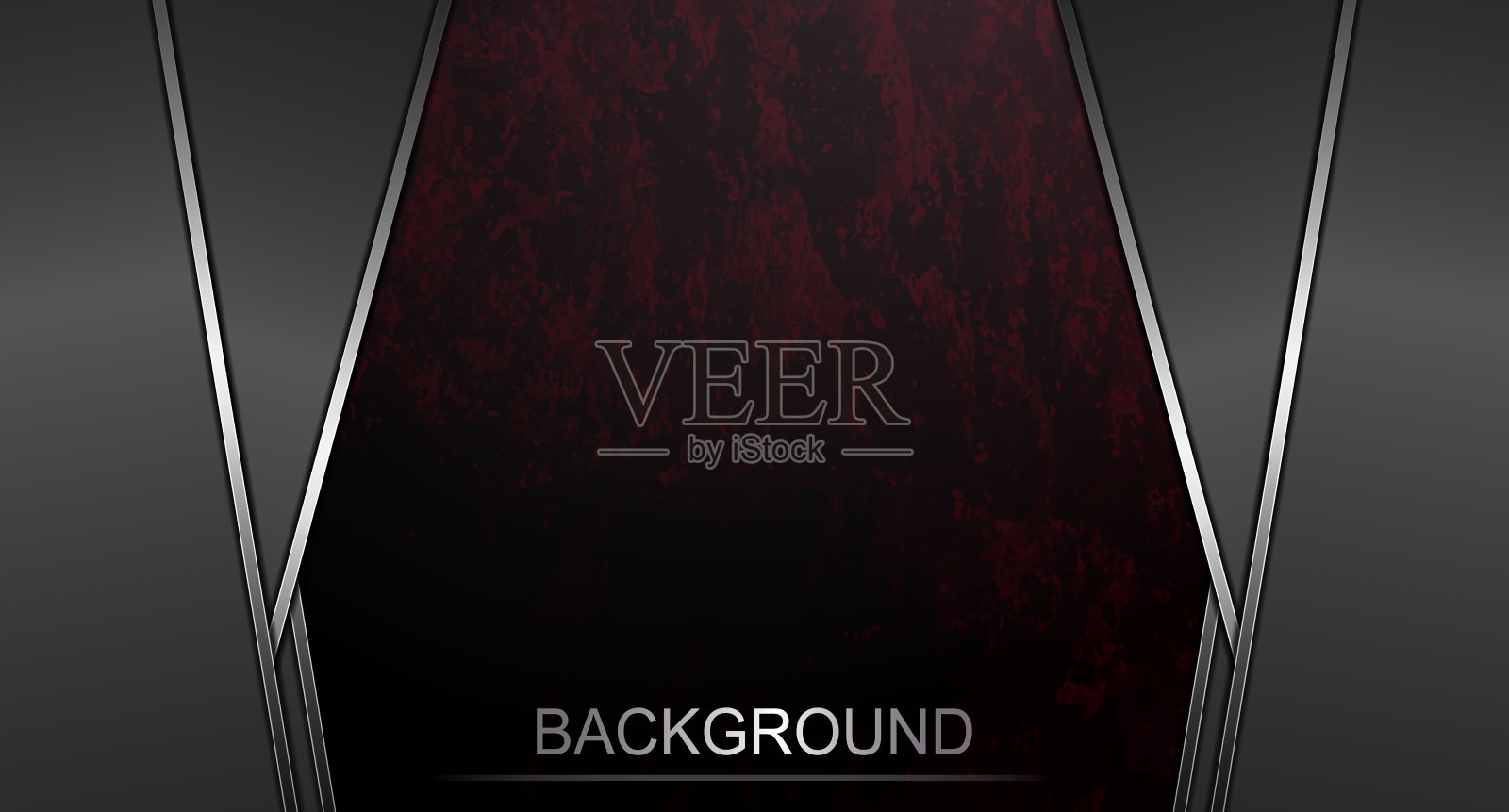抽象的暗红色纹理背景，灰色窗帘与边缘插画图片素材