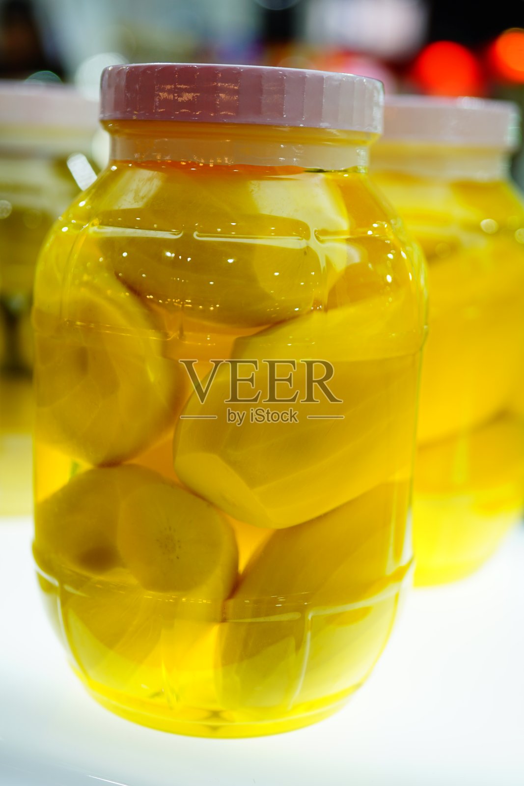 芒果保存在罐子玻璃照片摄影图片