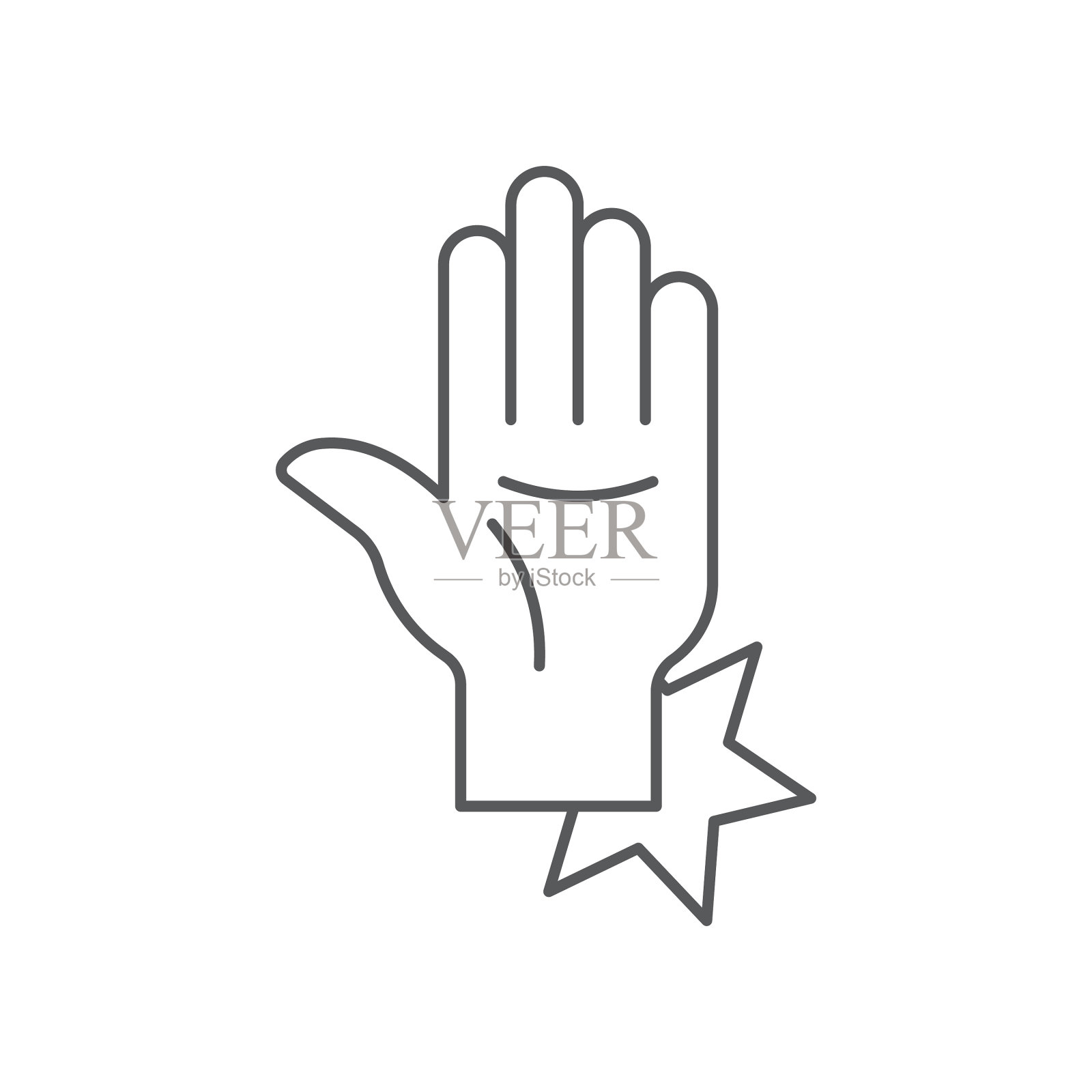 手腕疼痛图标符号孤立在白色图标素材