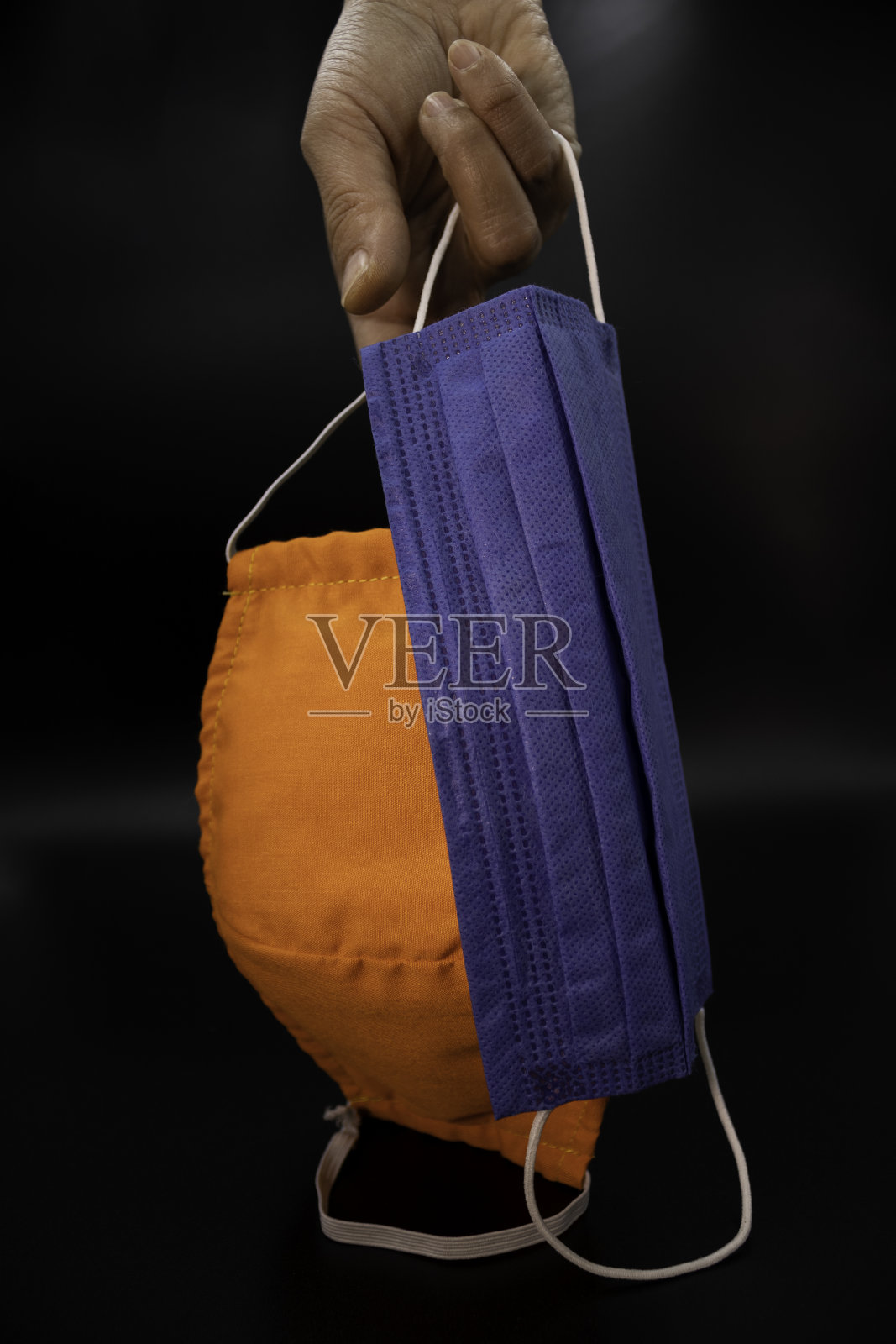 不同类型的口罩照片摄影图片