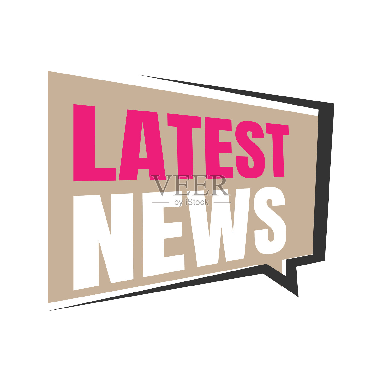 最新新闻图标现代方形圆形标志插画图片素材