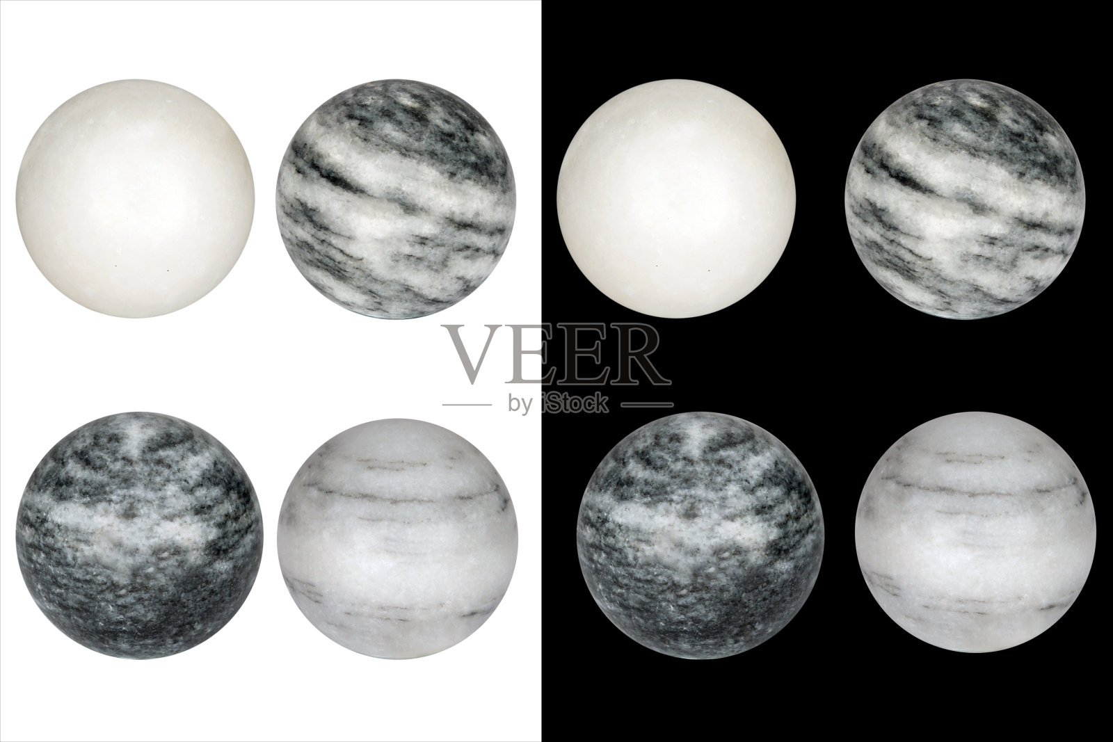 有黑白条纹的石球照片摄影图片