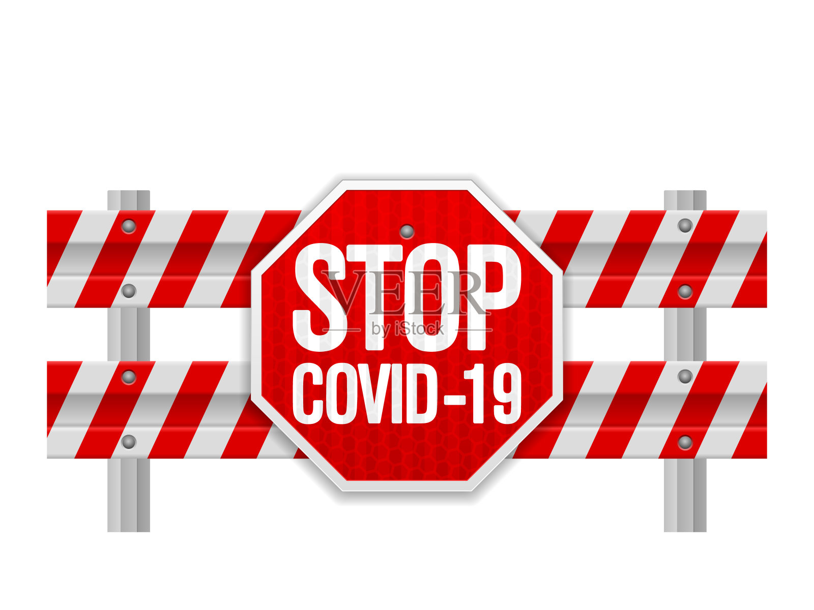 道路安全阻止covid-19插画图片素材