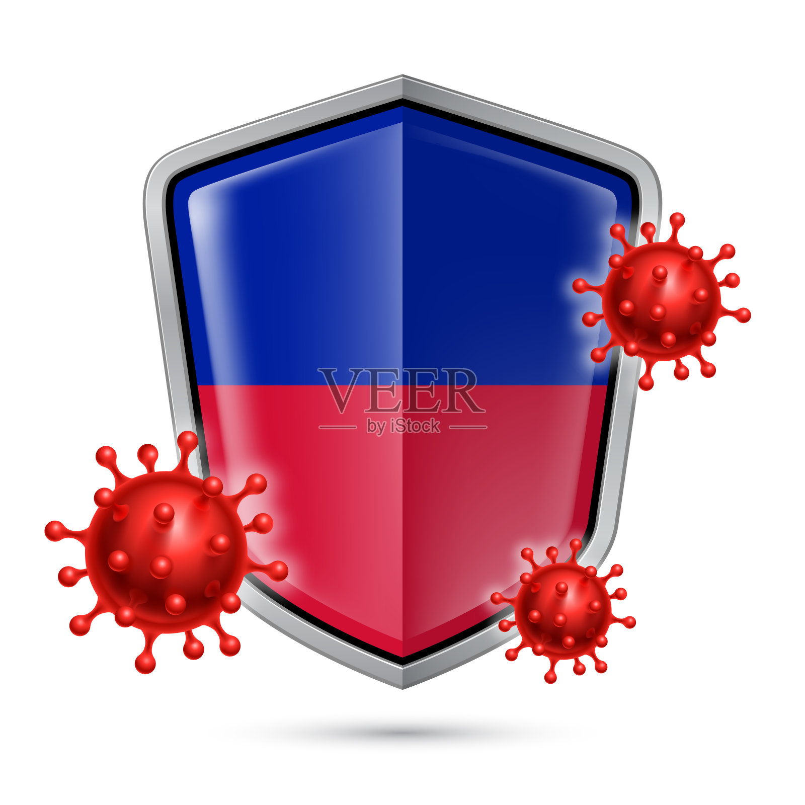 海地盾像插画图片素材