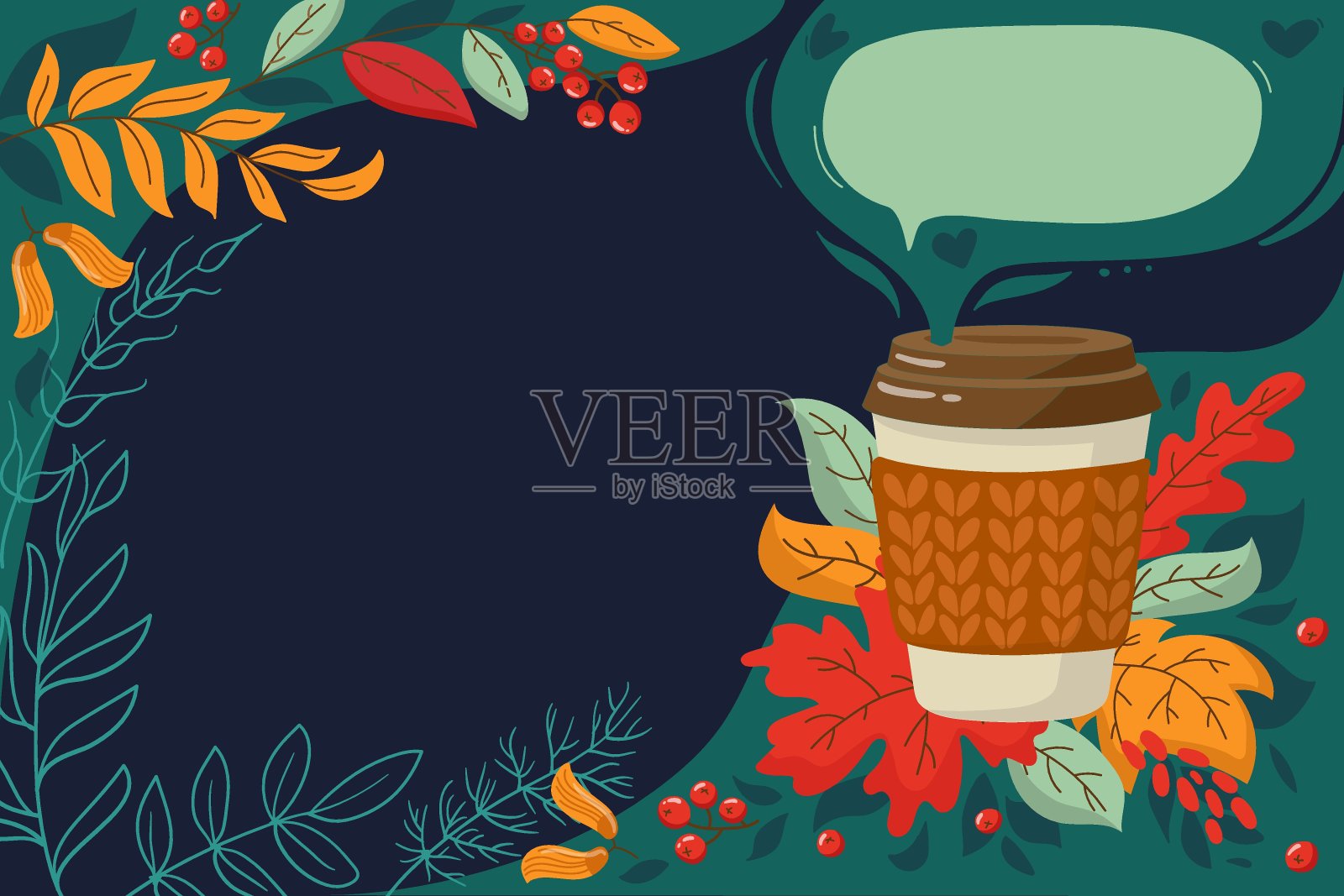 促销横幅，咖啡店，传单，销售，广告插画图片素材