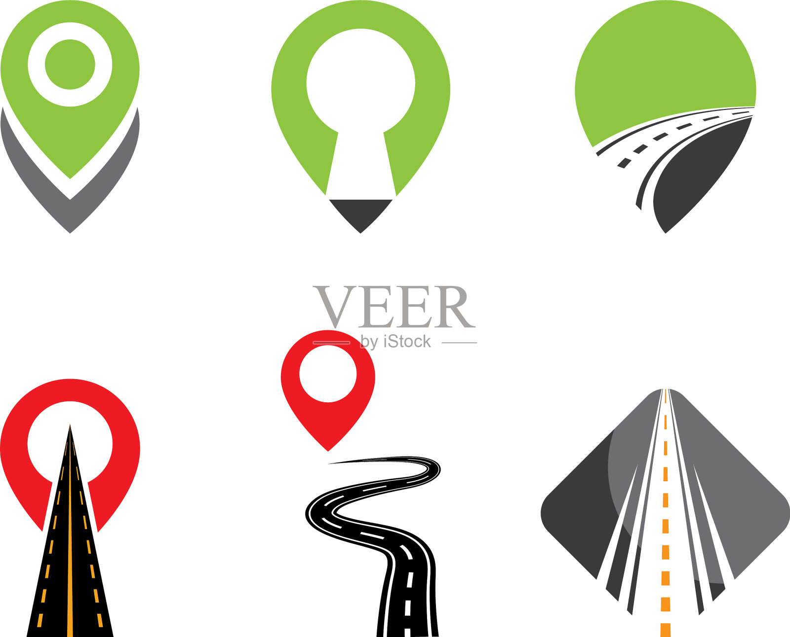 方式的象征插画图片素材