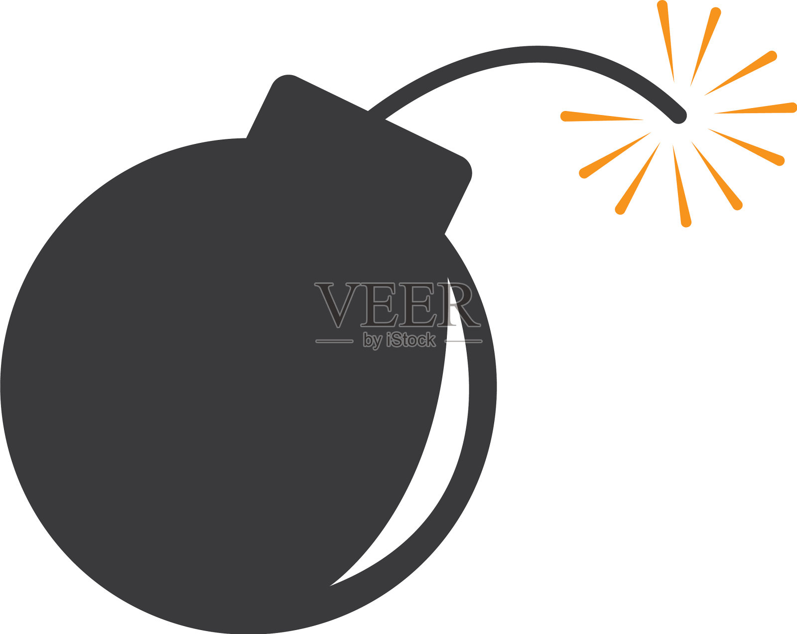 定时炸弹炸药的图标设计元素图片