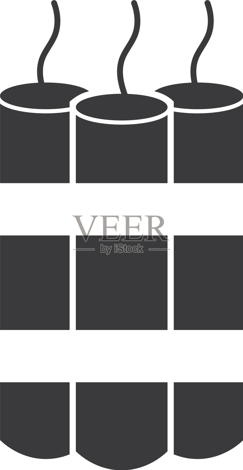 定时炸弹炸药的图标插画图片素材