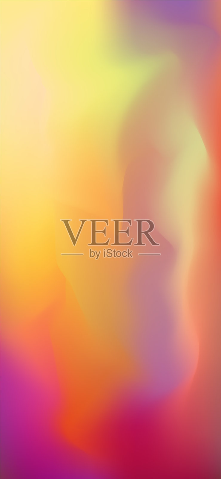 颜色梯度在水颜色风格黄红色插画图片素材