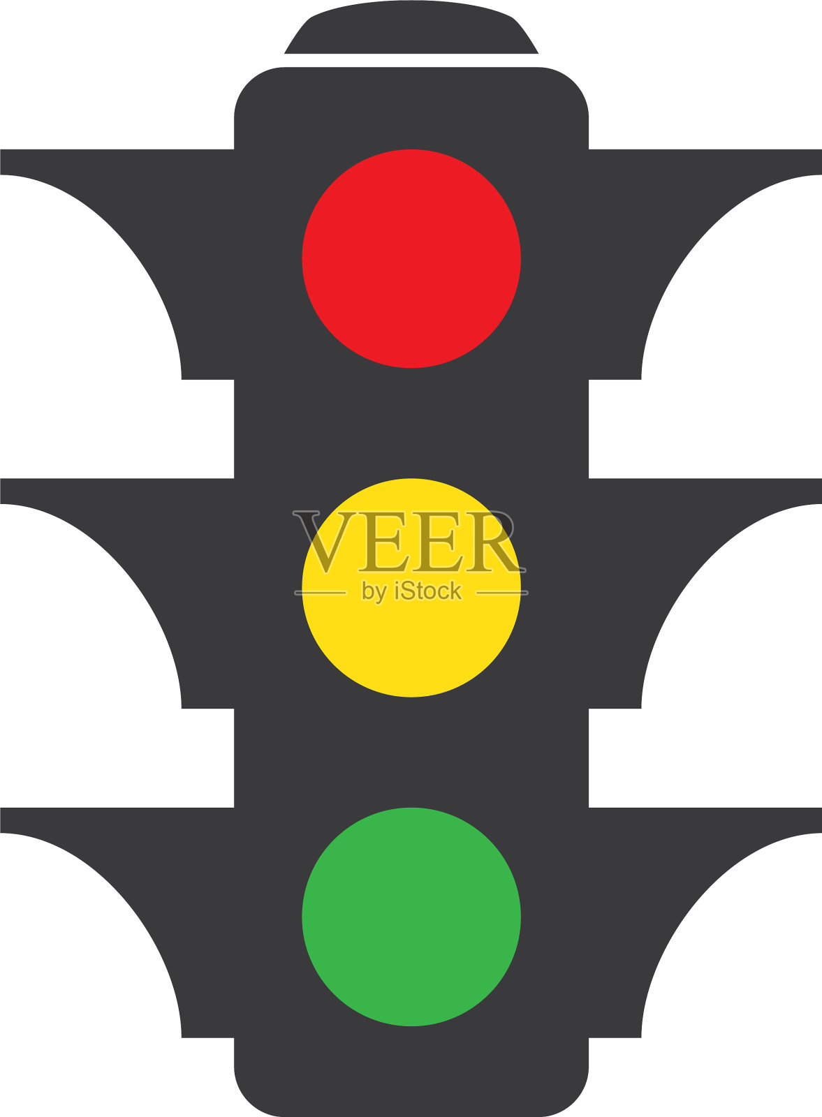 交通信号灯的图标设计元素图片