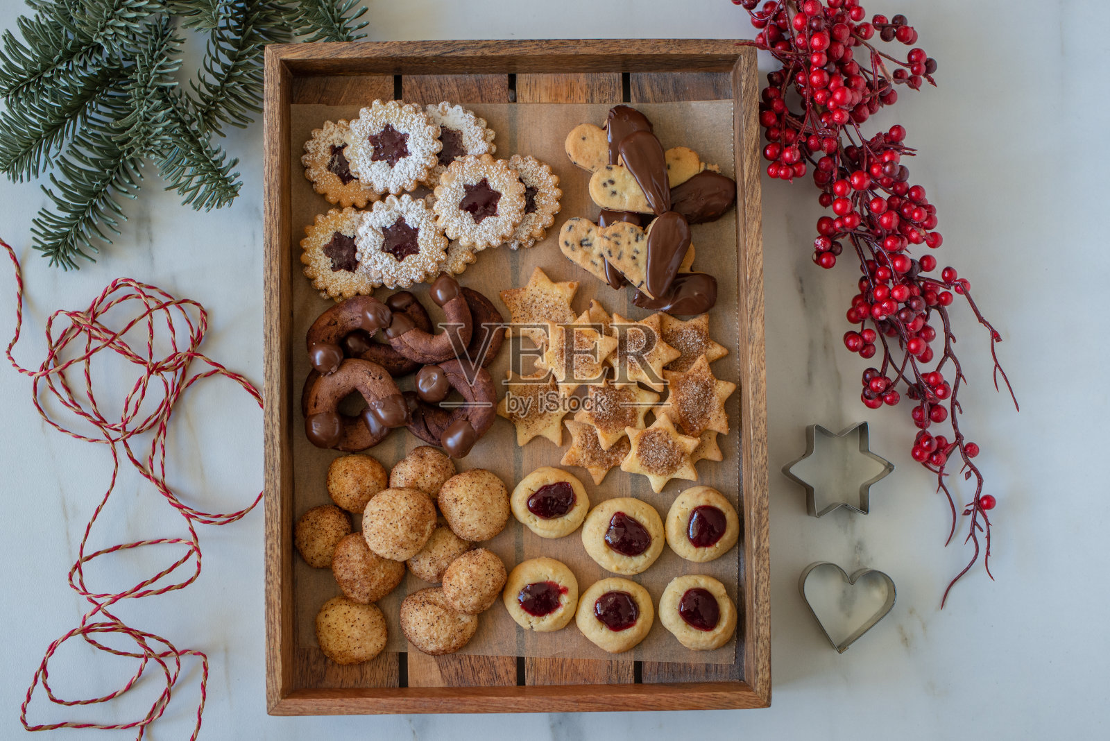 圣诞饼干照片摄影图片