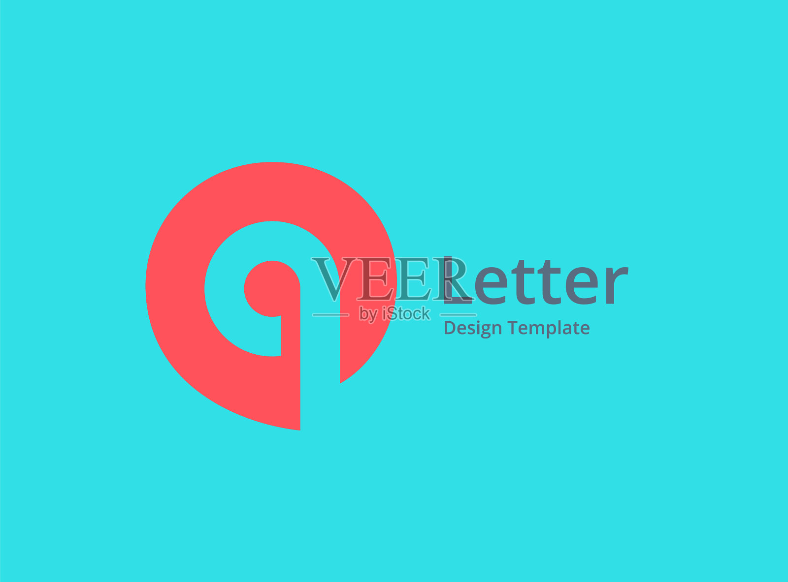 字母q语音气泡标志图标设计模板图标素材