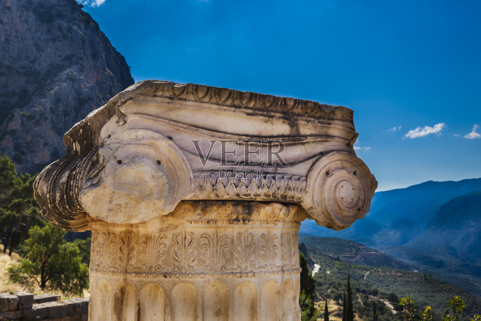 德尔福废墟,希腊照片摄影图片