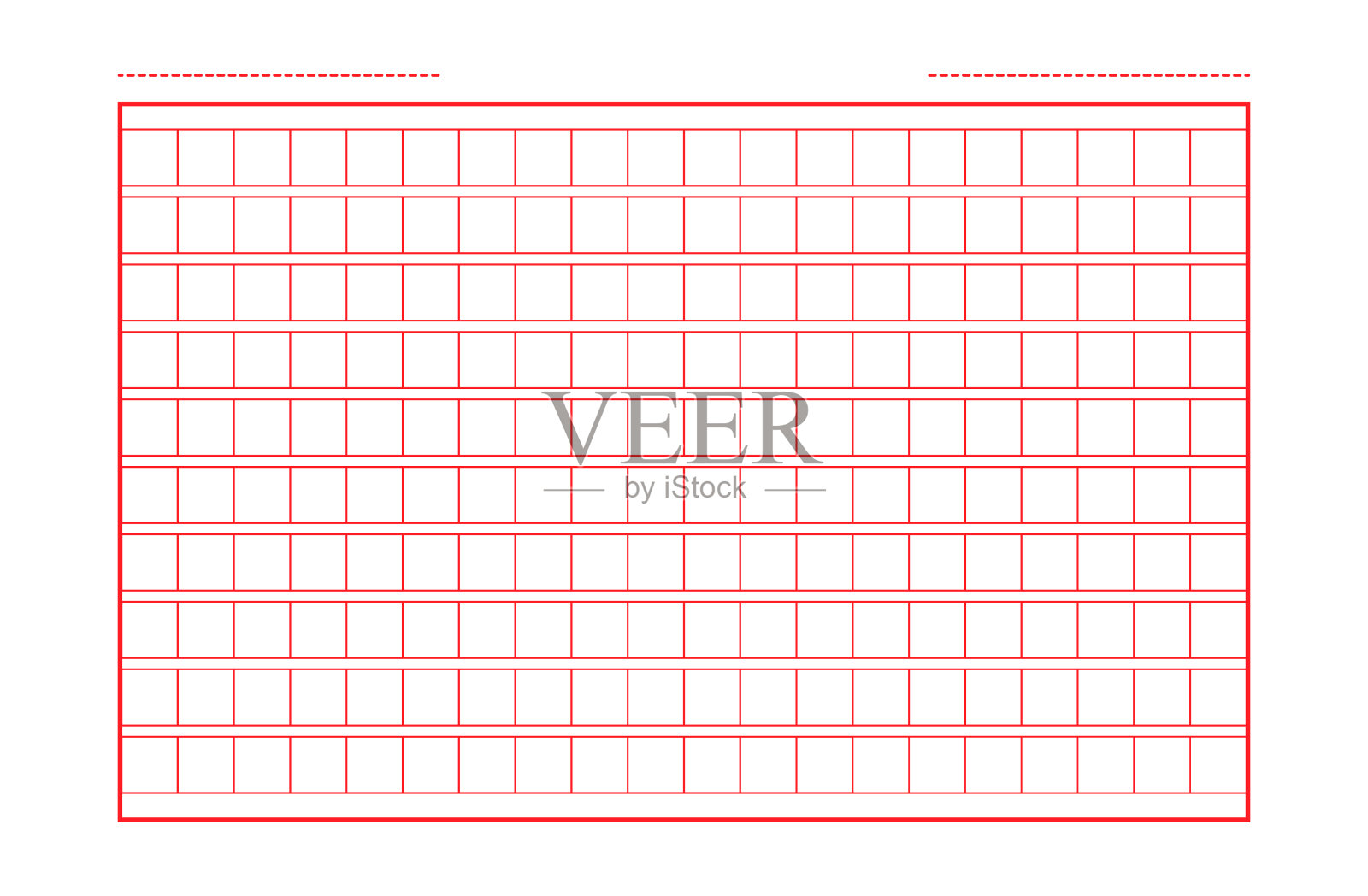 Squared手稿图标纸矢量文件，创造性的特写孤立在白色背景插图插画图片素材