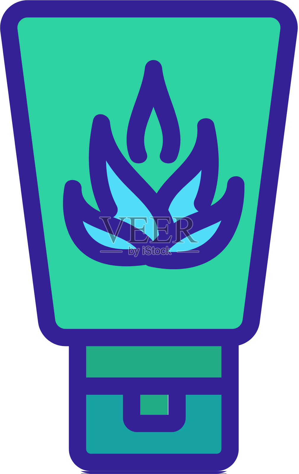 龙舌兰护手霜图标轮廓设计元素图片