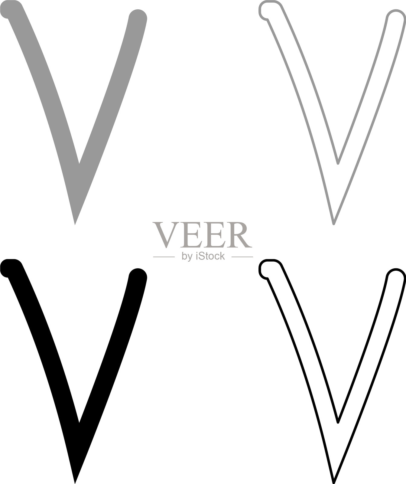 Nu希腊符号小写字母小写字体图标设计元素图片