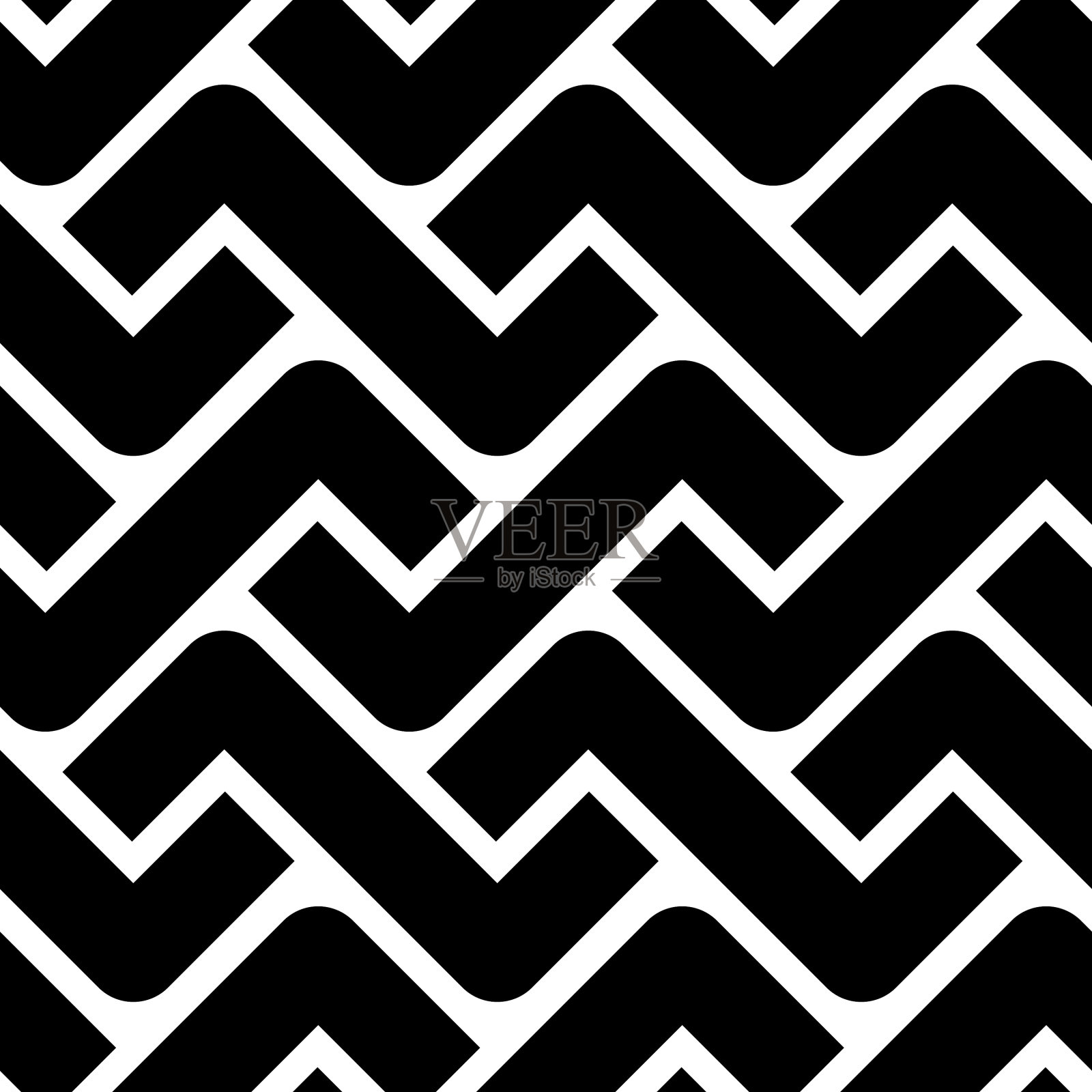 scandi风格的装饰无缝图案插画图片素材