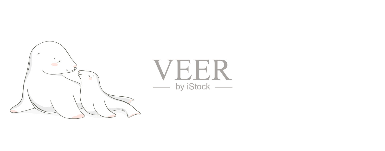 动物的家庭角色设计元素图片