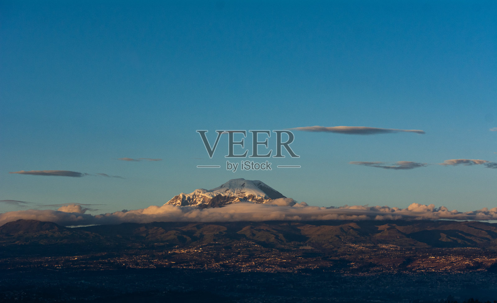 钦博拉索火山照片摄影图片