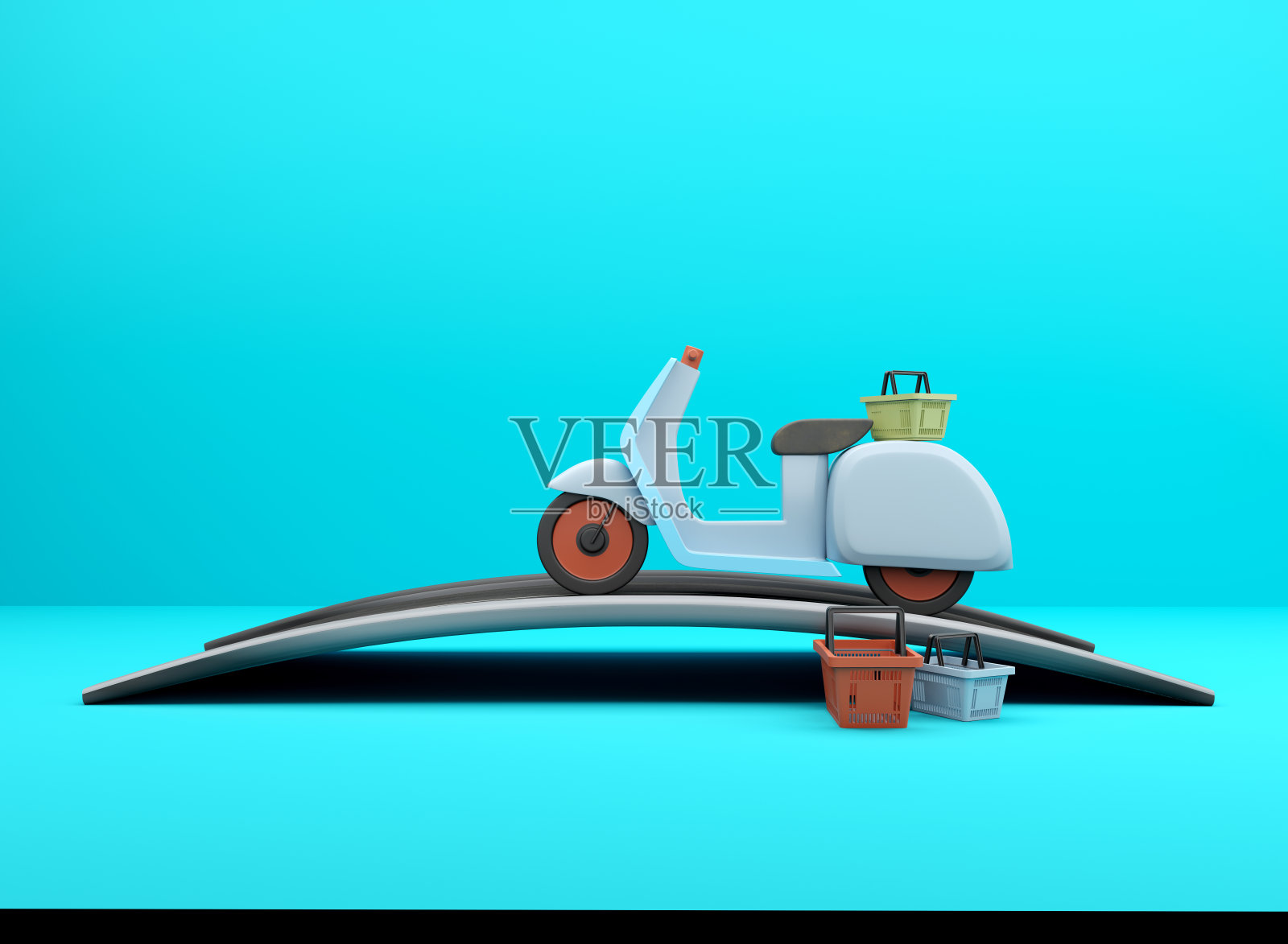 送货快递骑摩托车概念摩托车照片摄影图片