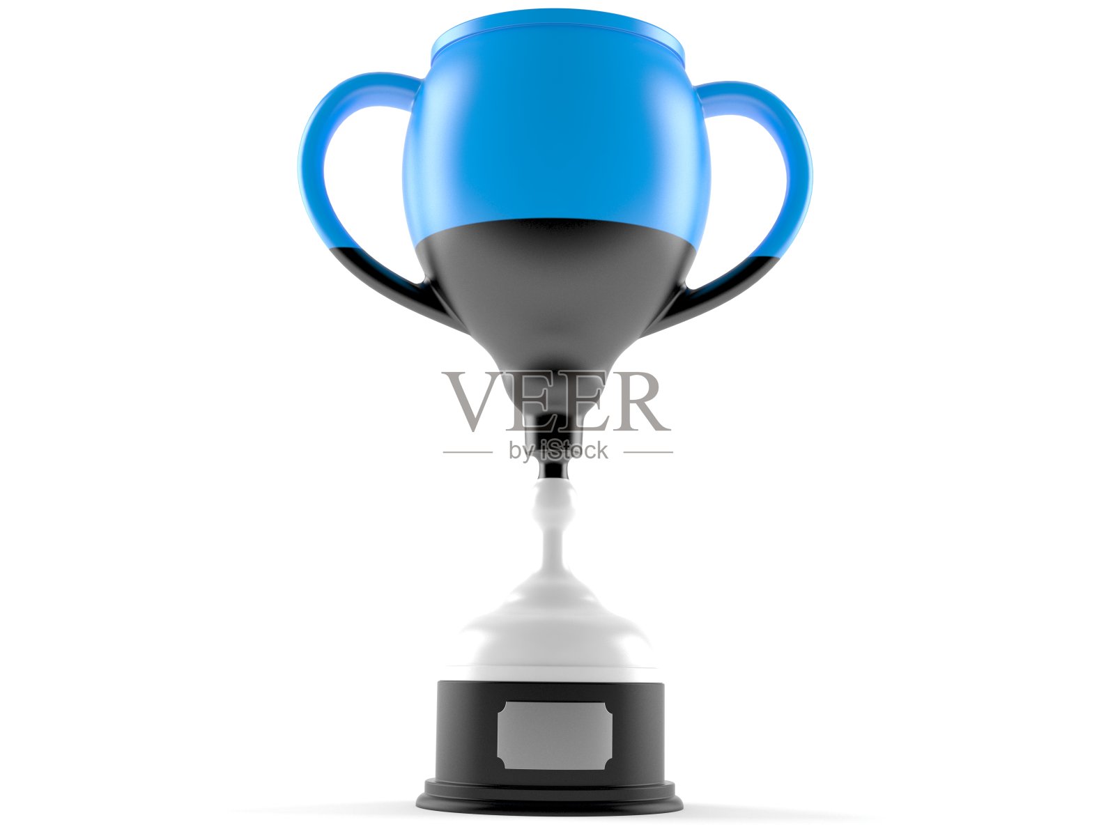 带有爱沙尼亚国旗的奖杯照片摄影图片