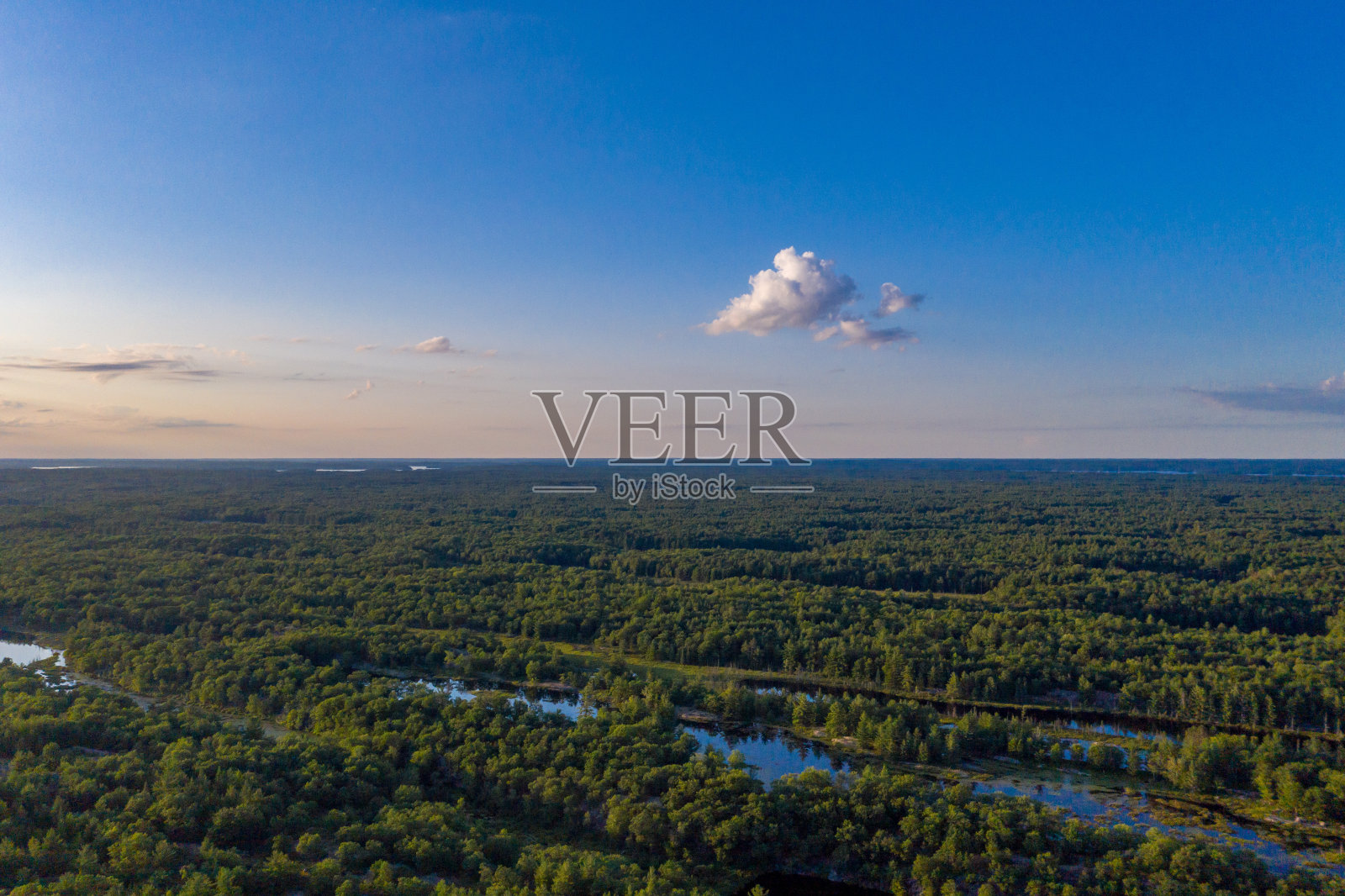 Muskoka Torrance Barrens暗天保护区和高地池塘，Gravenhurst，加拿大照片摄影图片