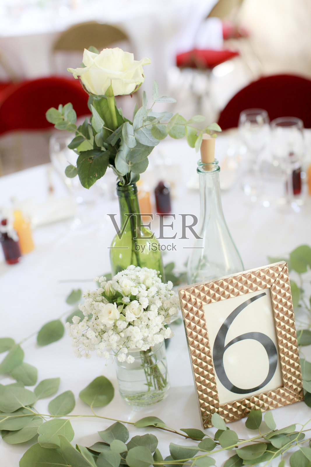 别致的场地和接待桌照片摄影图片