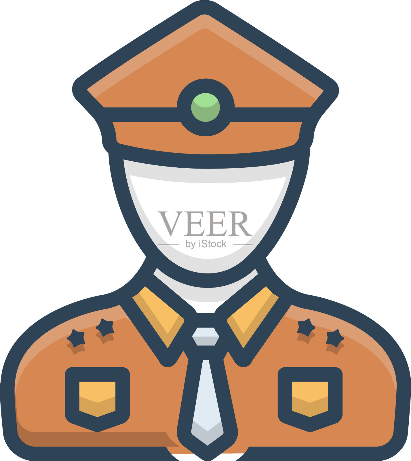 警察插画图片素材