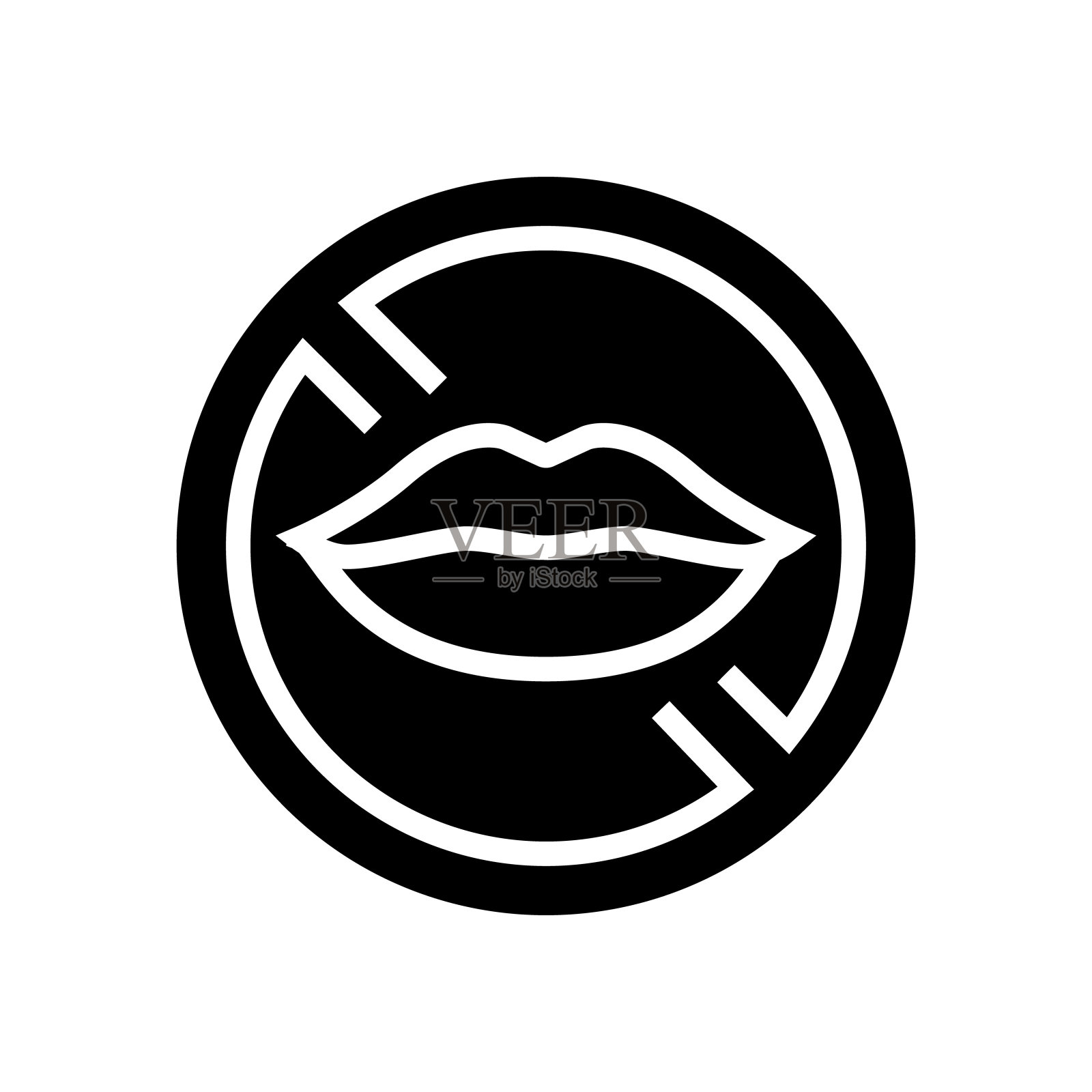 无声的符号、符号、图标、矢量插图插画图片素材