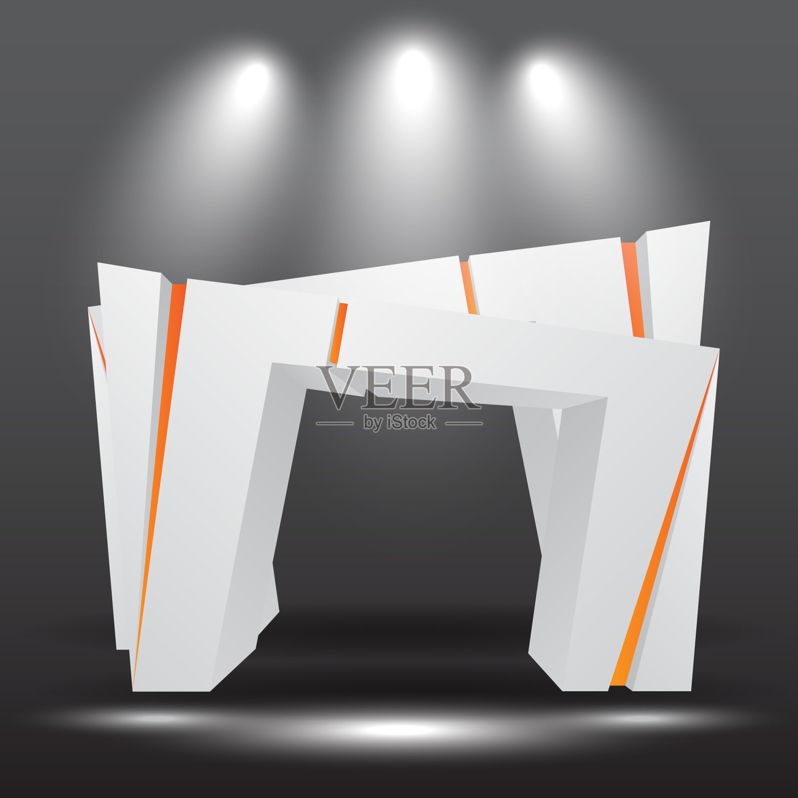 用于模拟活动展示的入口矢量，插画图片素材