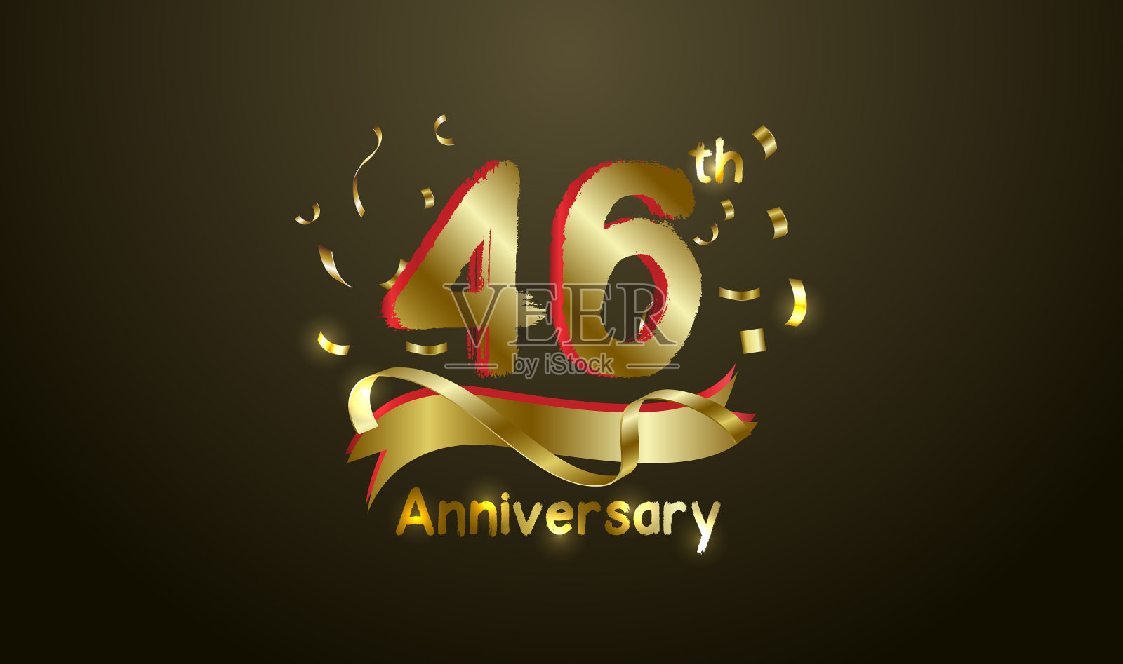 46周年庆典背景插画图片素材