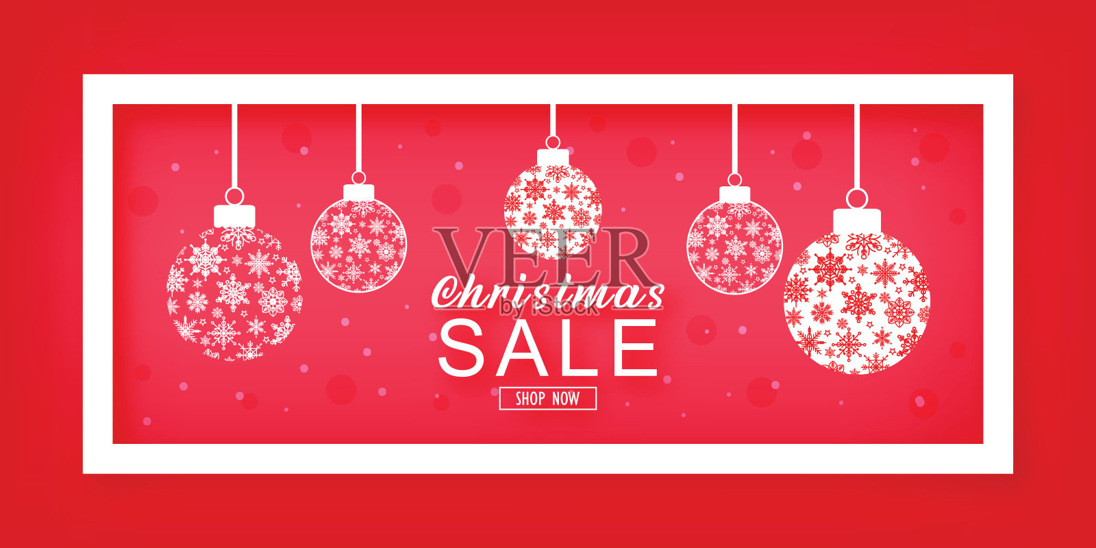 圣诞销售设计的广告横幅设计模板素材