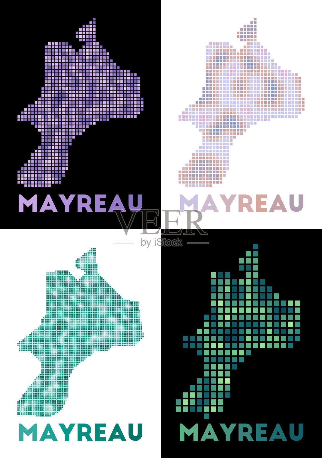 Mayreau地图。插画图片素材