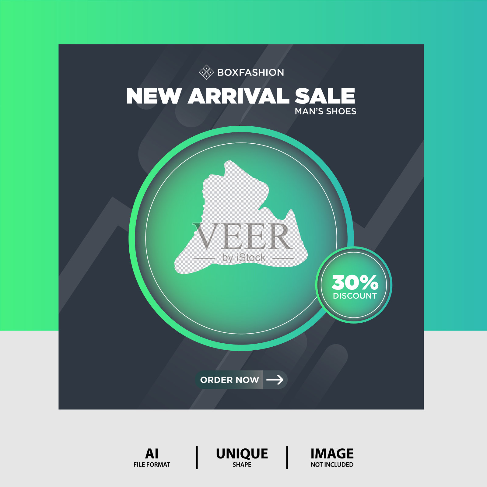 深灰色运动鞋品牌产品社会设计模板素材