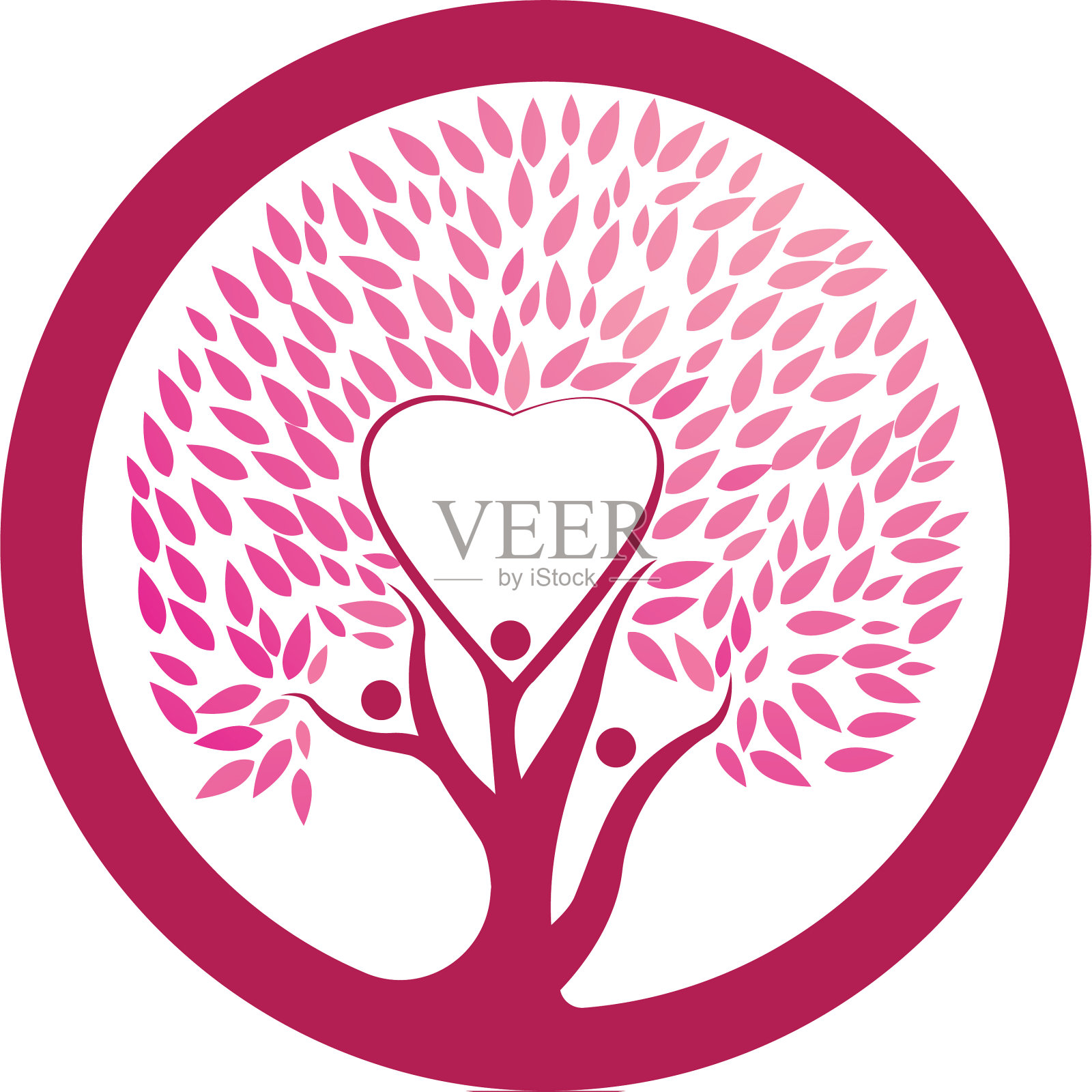 爱树标志模板设计元素图片