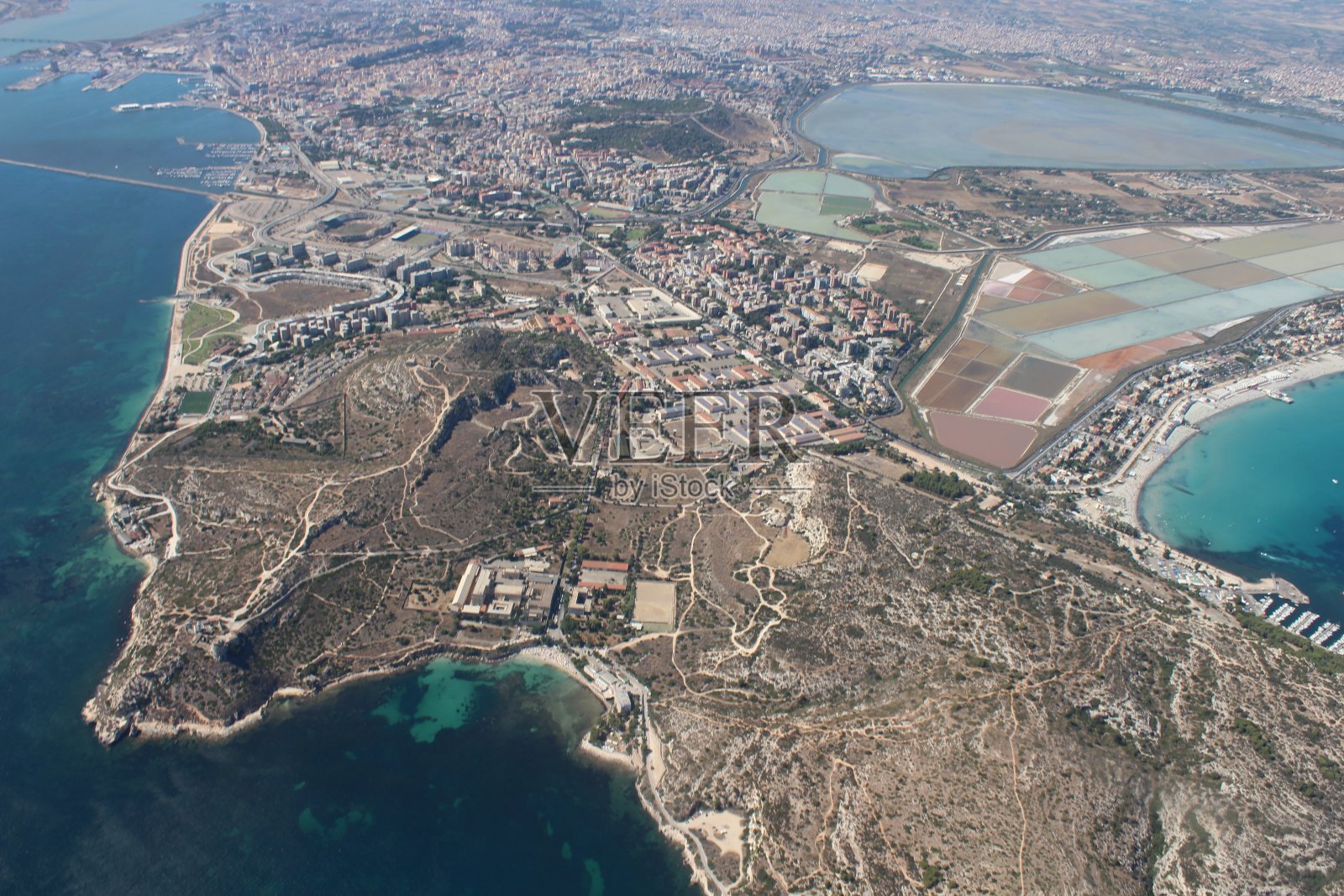 卡利亚里撒丁岛视图照片摄影图片