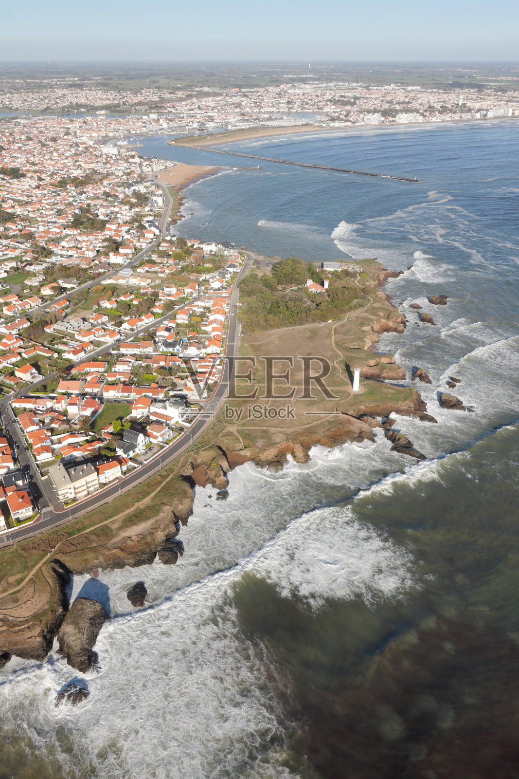 从天上看到的圣吉勒克罗维照片摄影图片