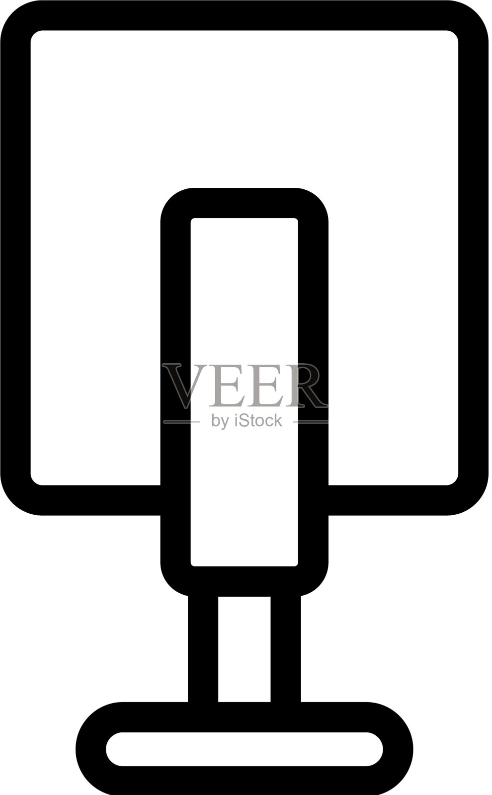 小接收器天线图标轮廓图标素材