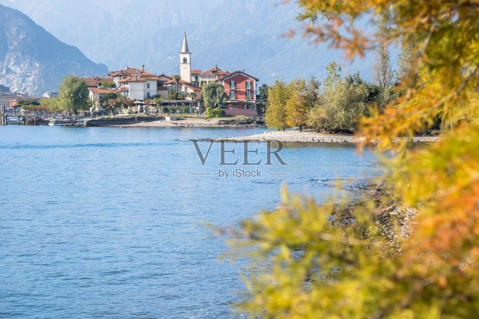 渔人岛，格兰格兰湖，意大利照片摄影图片