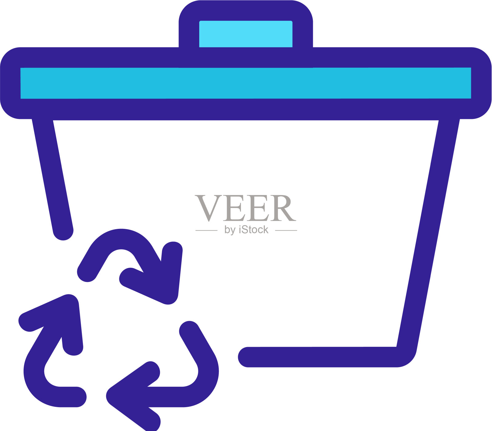 零食物浪费图标轮廓设计元素图片