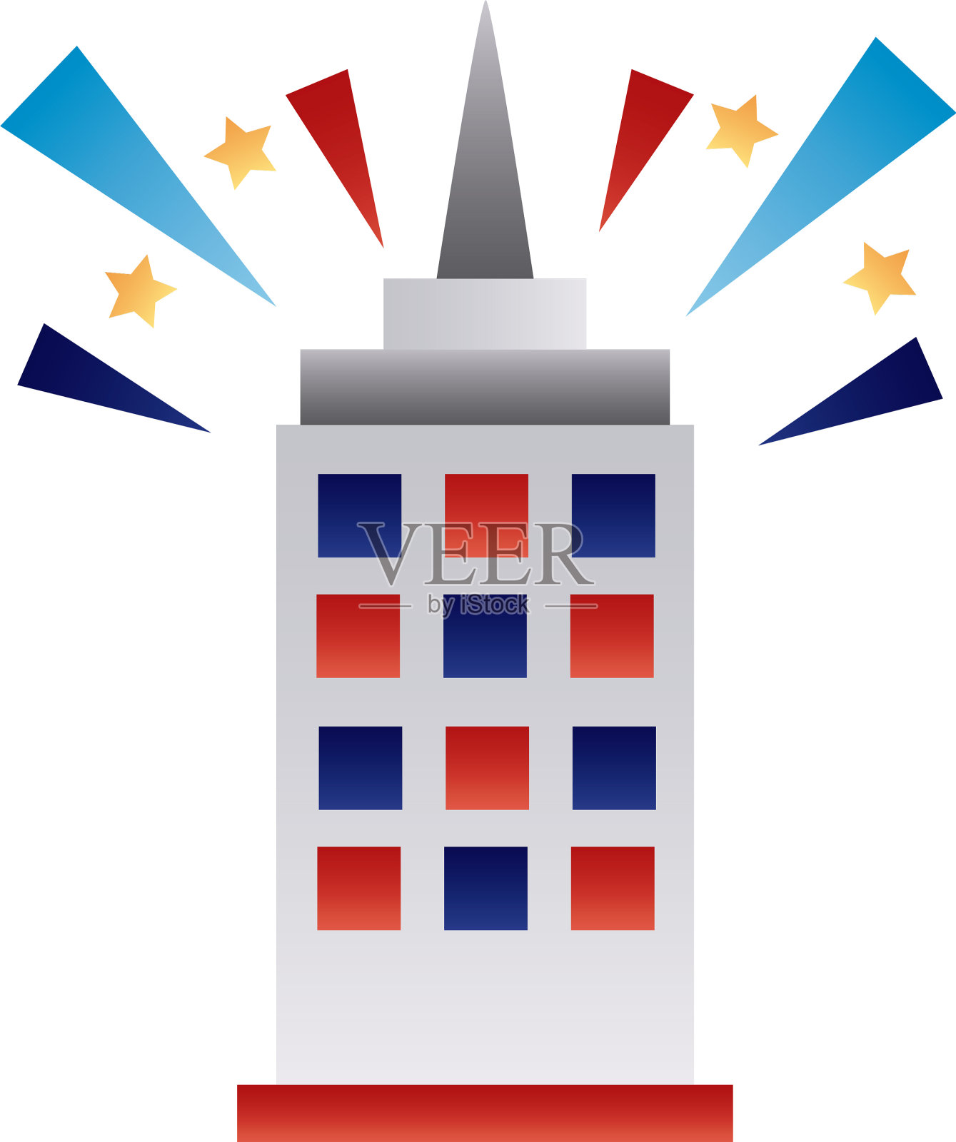 纽约的建筑风格退化了设计元素图片