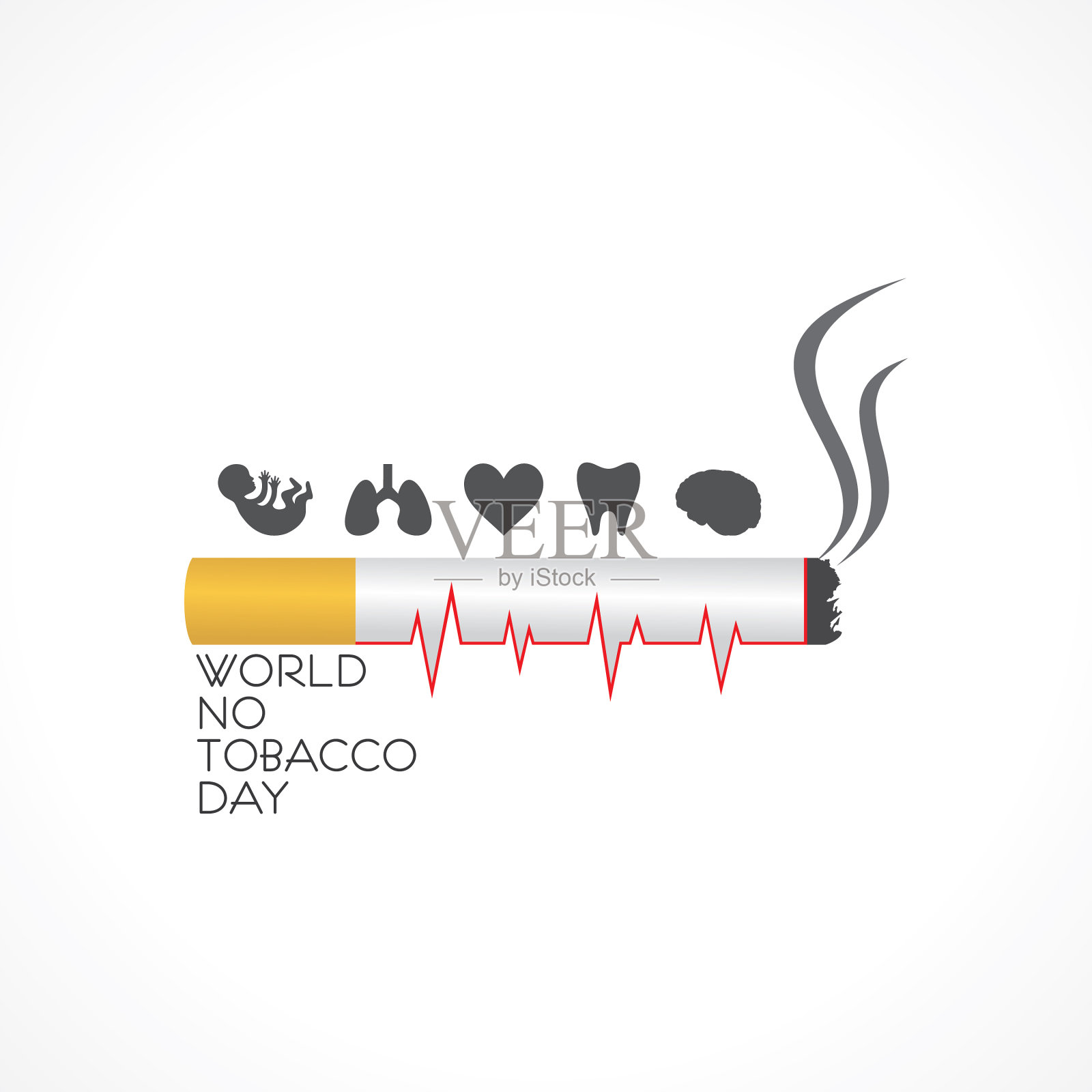 世界无烟日- 5月31日插画图片素材