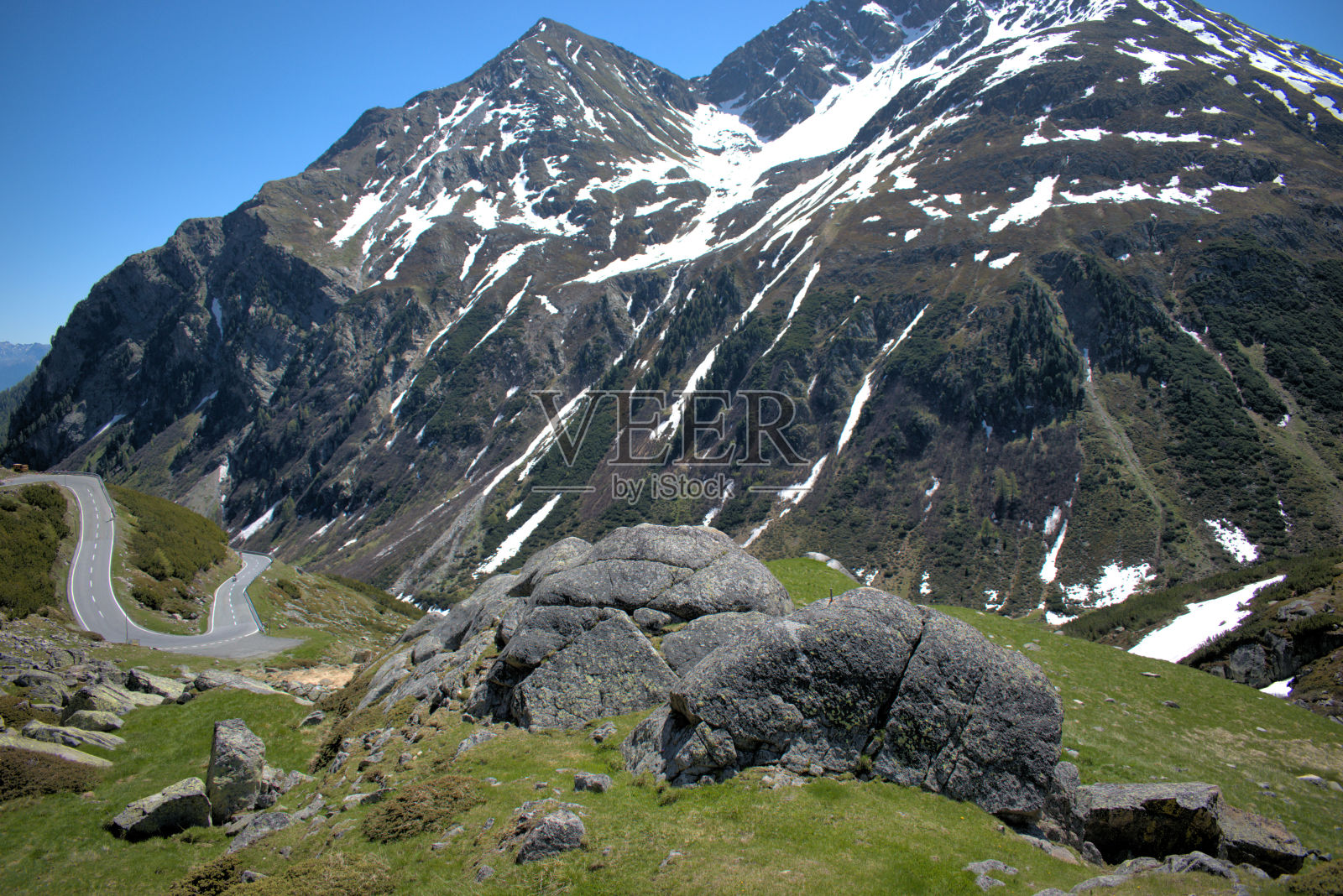 瑞士Flüalapass独特的山景27.5.2020照片摄影图片
