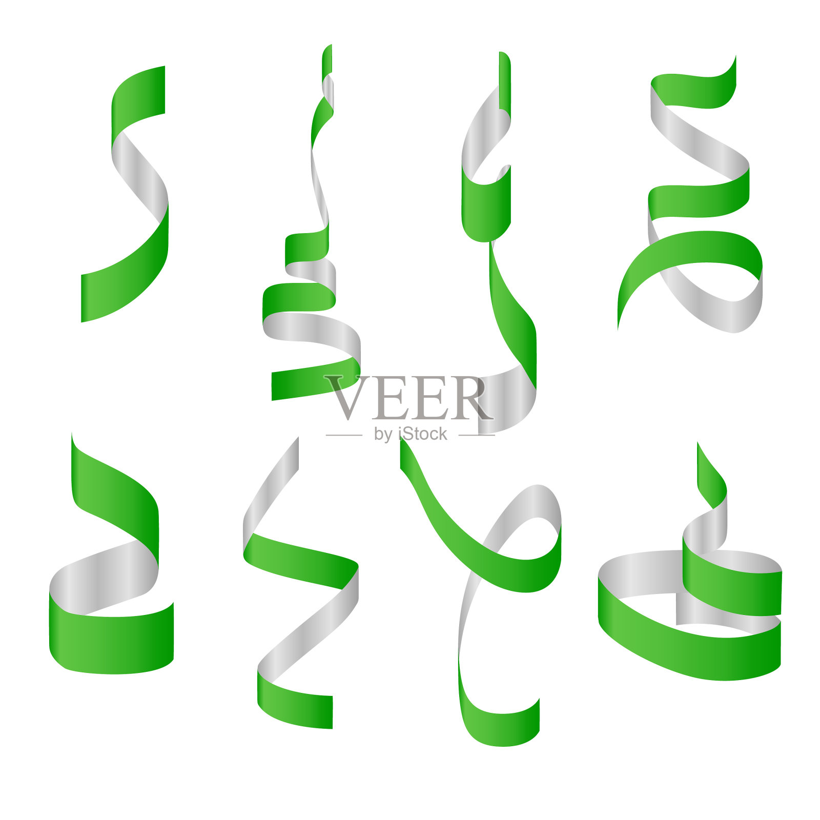 收集糖果丝带设计元素图片