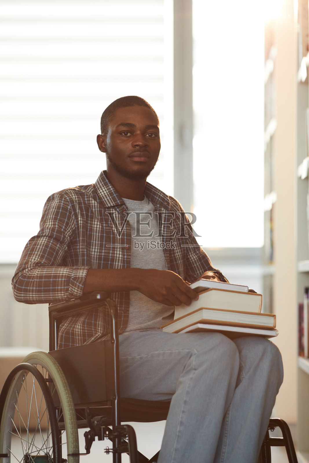 非洲残疾学生照片摄影图片