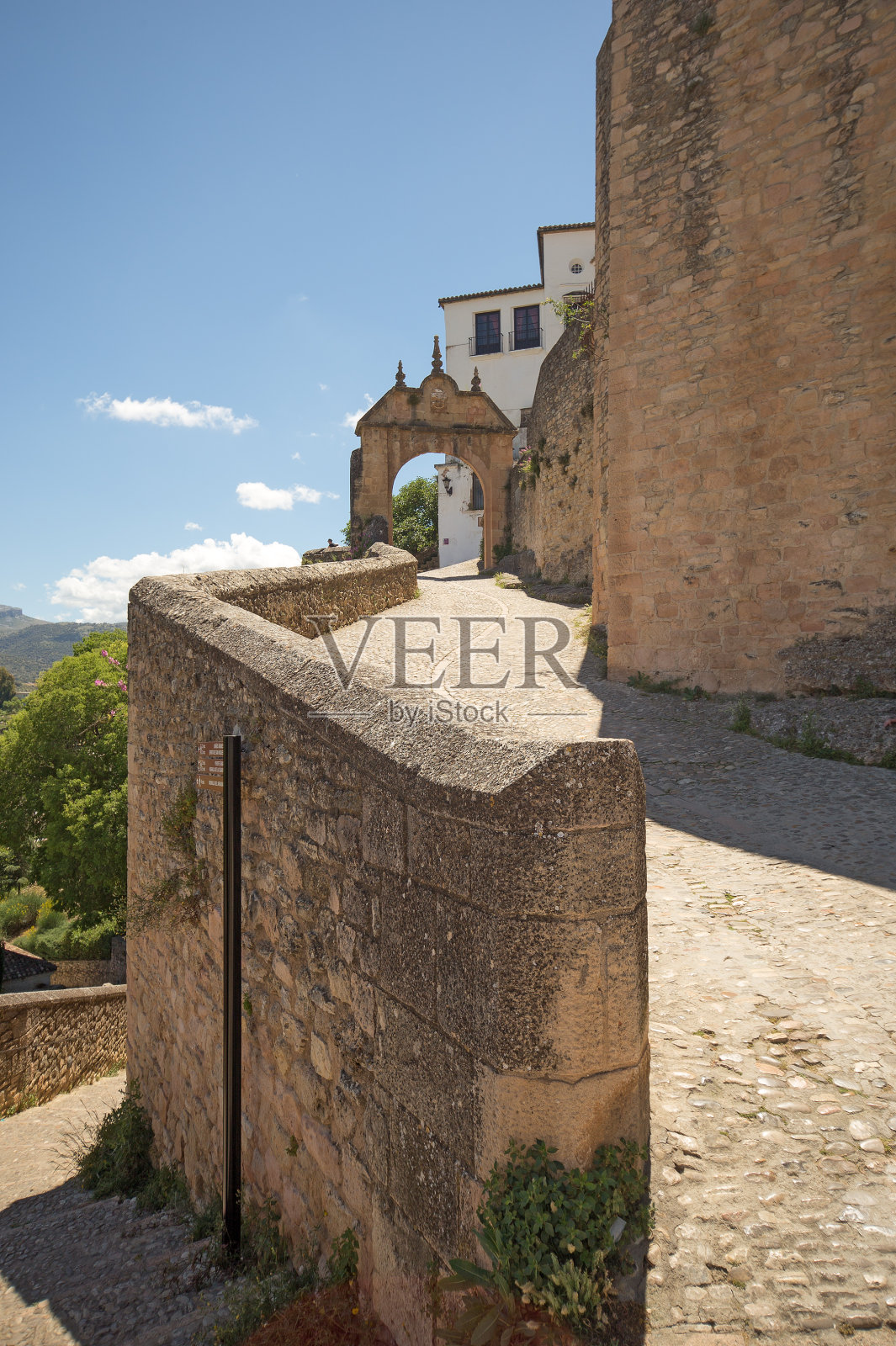 西班牙南部的隆达镇照片摄影图片