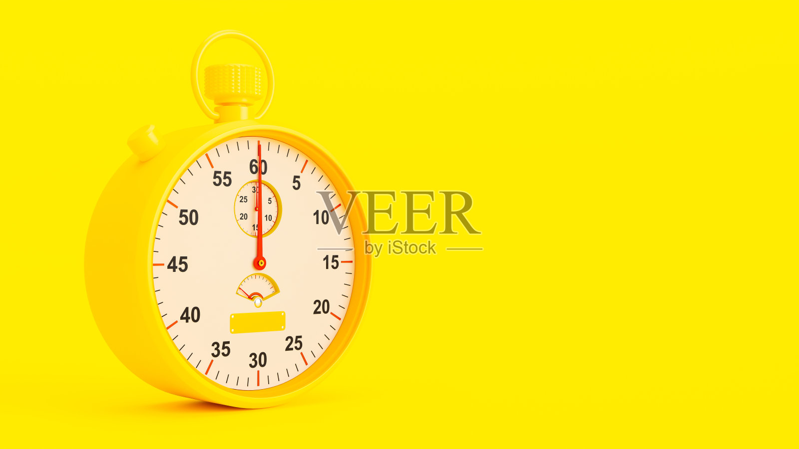黄色的秒表。照片摄影图片