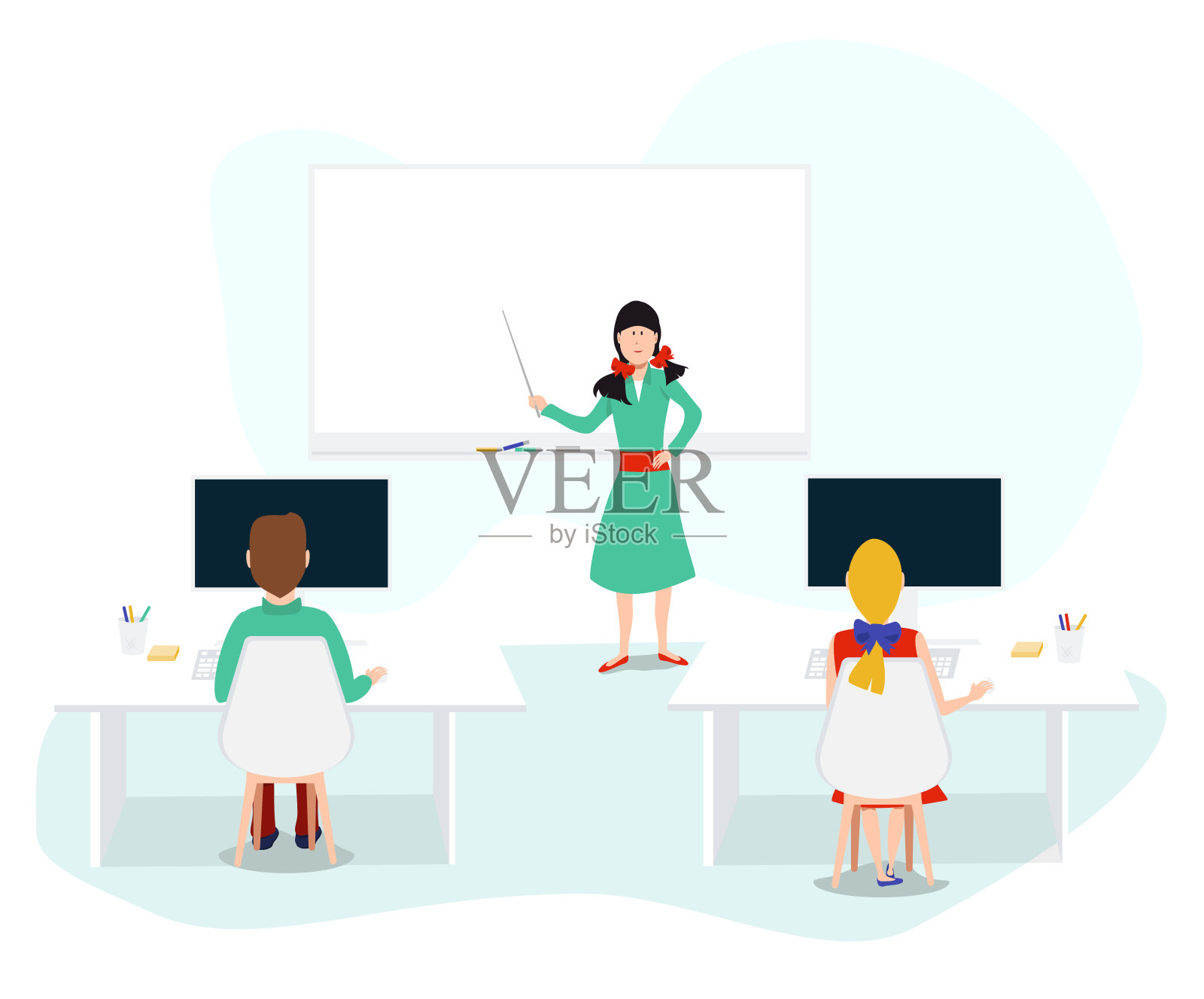 学校插画图片素材