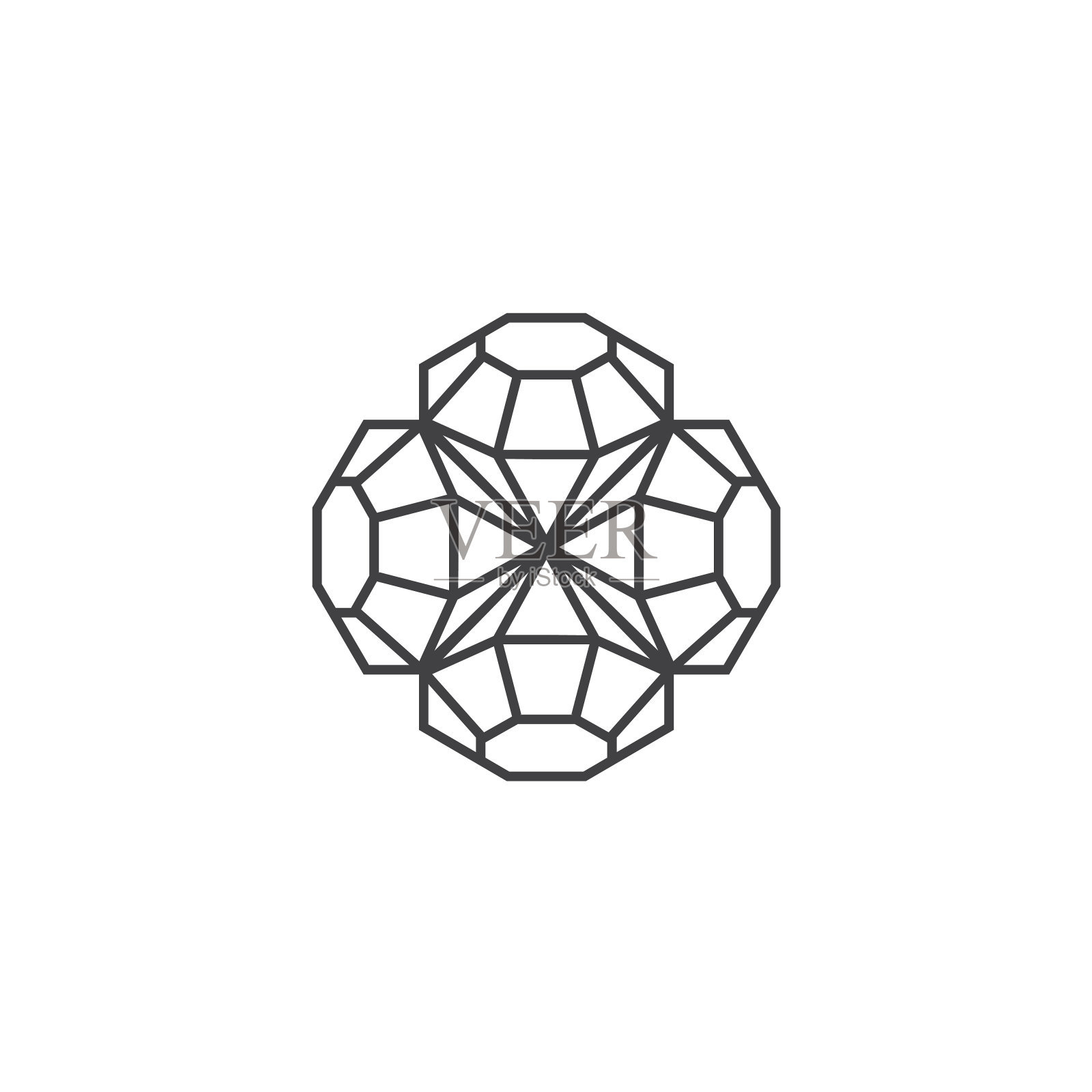 钻石标志珠宝首饰-精品lux豪华宝石宝石水晶克拉富宝礼品时尚闪耀皇室财富插画图片素材